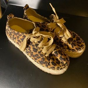 Leopard Espadrilles size 5.5